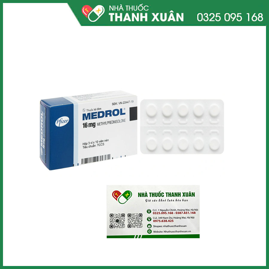 MEDROL thuốc kháng viêm, điều trị rối loạn nội tiết, dị ứng